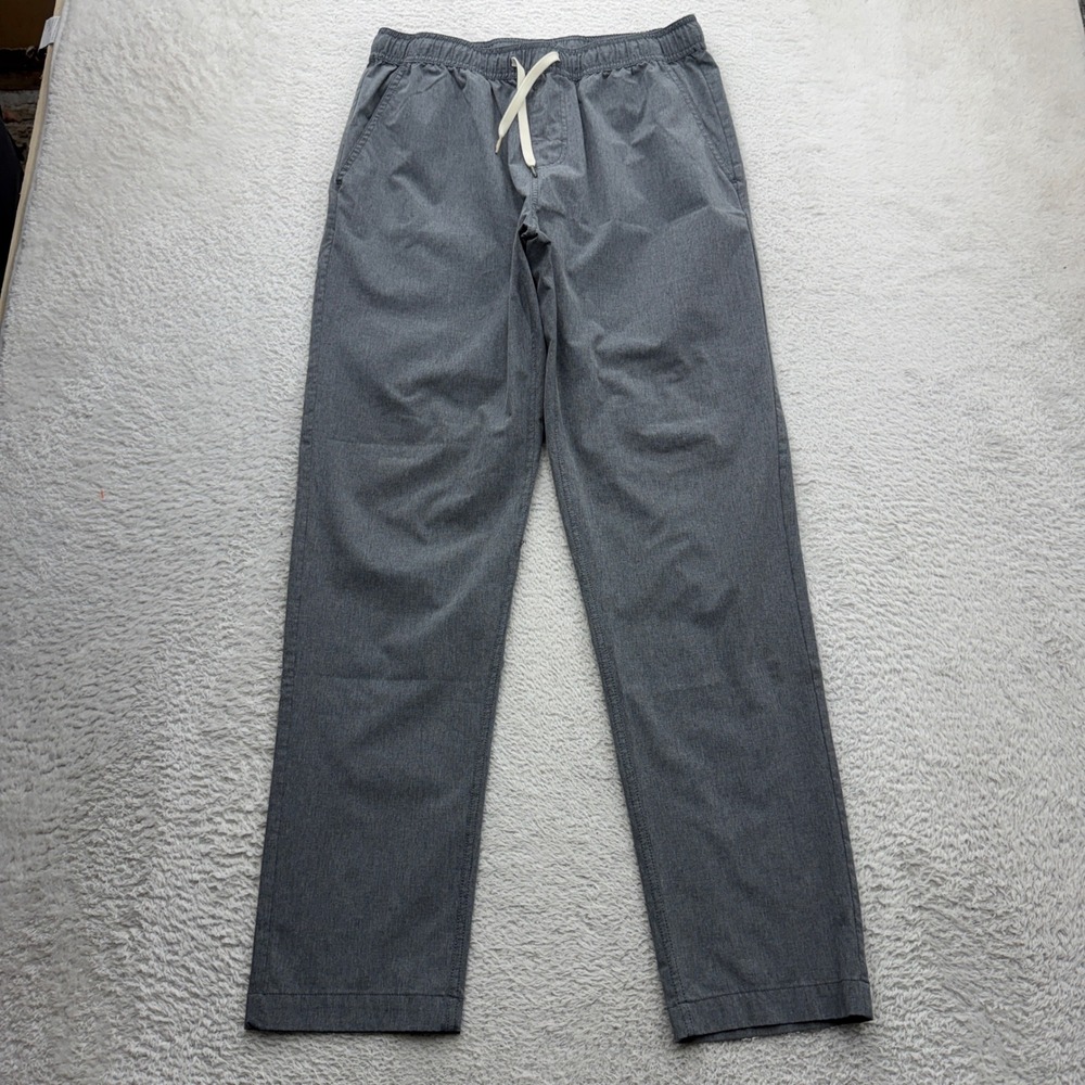 Fair Harbor Mens One Short Pant Heather Grey Elastic Waist Stretch Pants Large